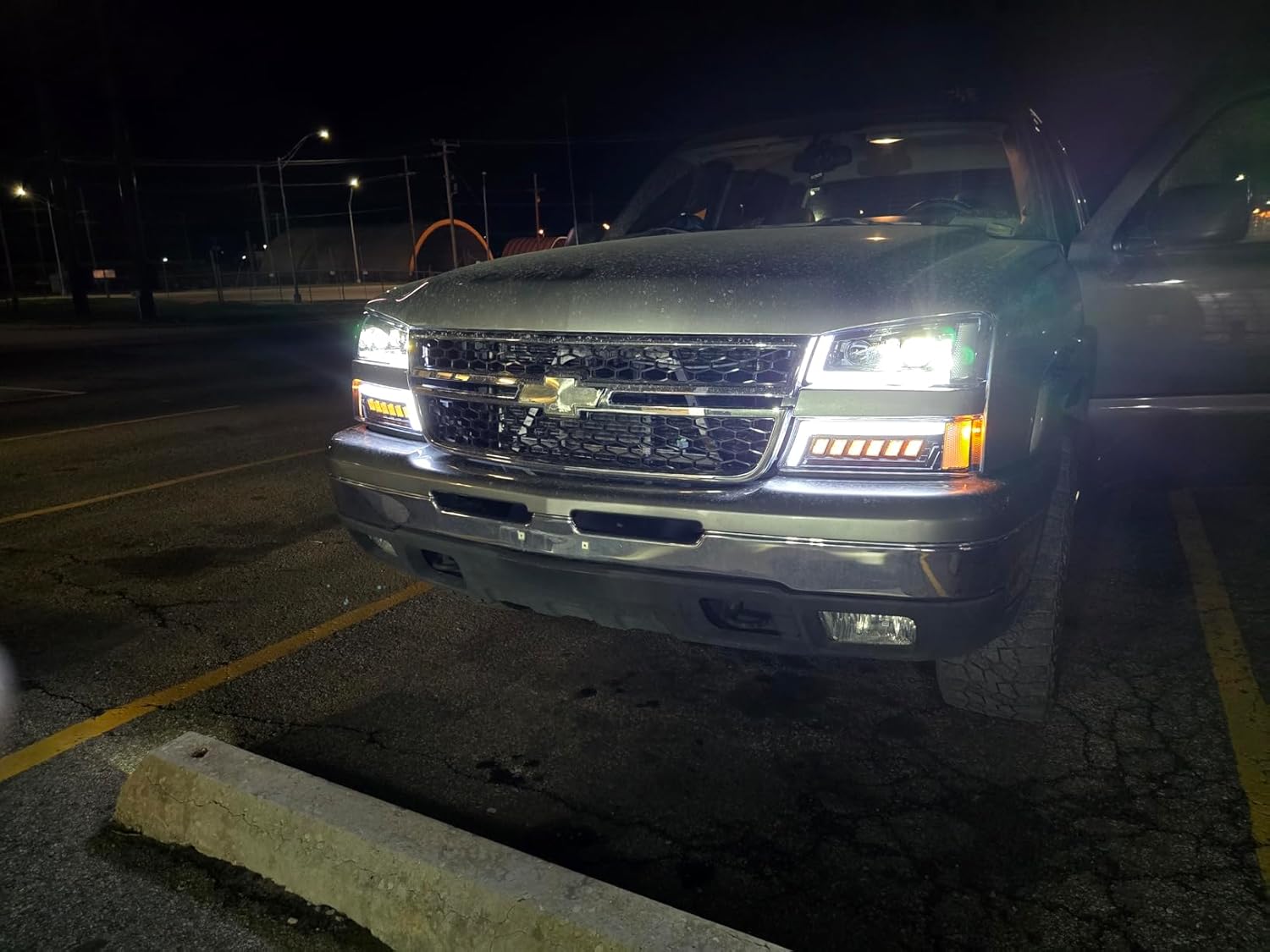 Silverado cat eye LED headlights